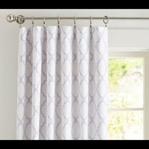 PBK Addison Flocked Blackout Panels Grey